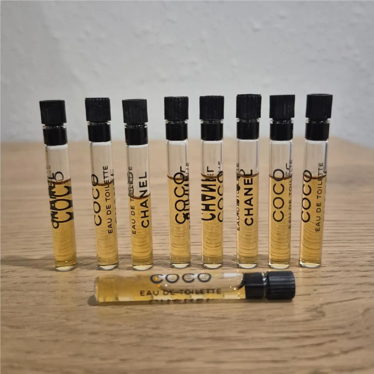 Lot of 9 Assorted Chanel Vials Sample Fragrances Chance Coco Cristale Edt