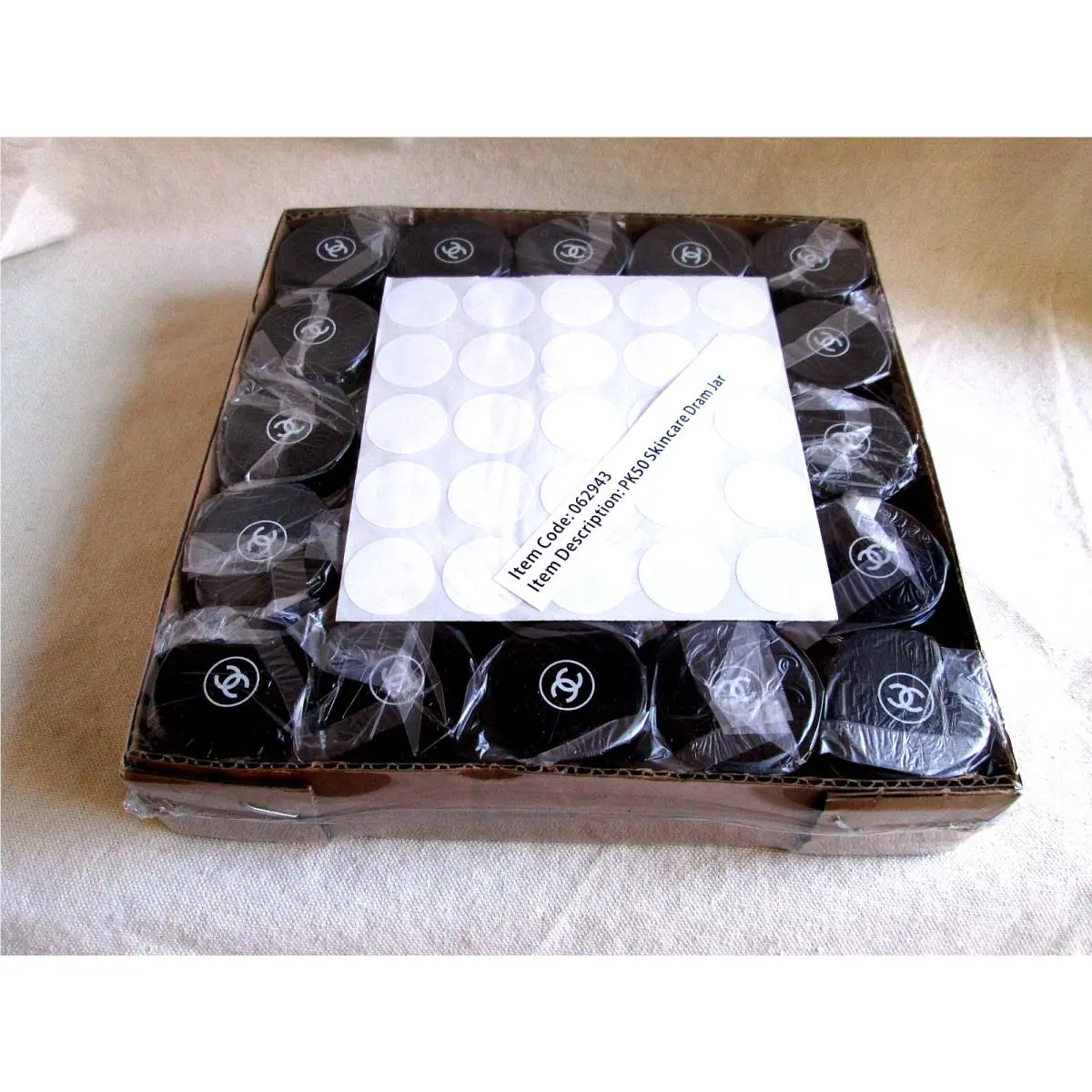 Set OF 50 Chanel Skincare Dramming Glass Jars