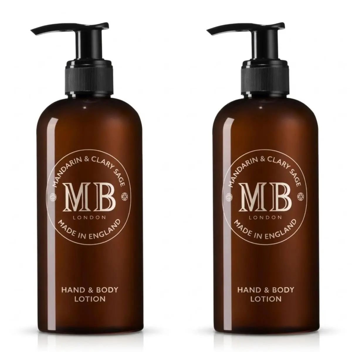 Mandarin Clary Sage Hand Body Lotion 300ml Set of 2 by Molton Brown