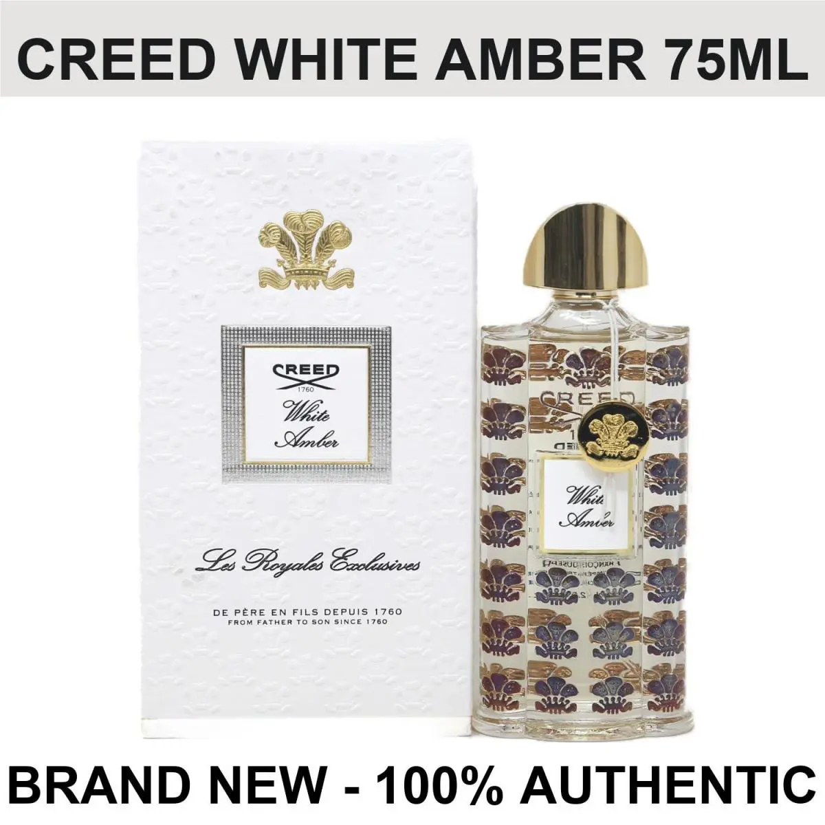 Creed White Amber Unisex Eau de Parfum Spray 75ml/2.5oz Bottle