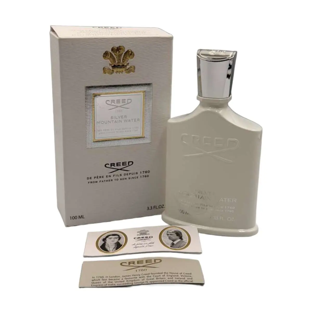 Creed Silver Cologne For Men 3.3 oz / 100 ml Eau De Parfum Spray