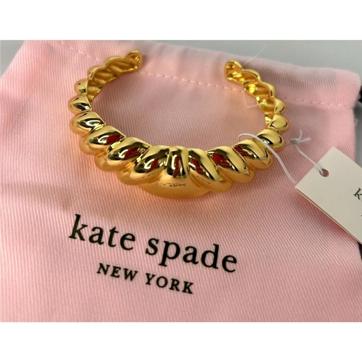 Kate Spade New York Gold-tone French Twist Cuff Bracelet