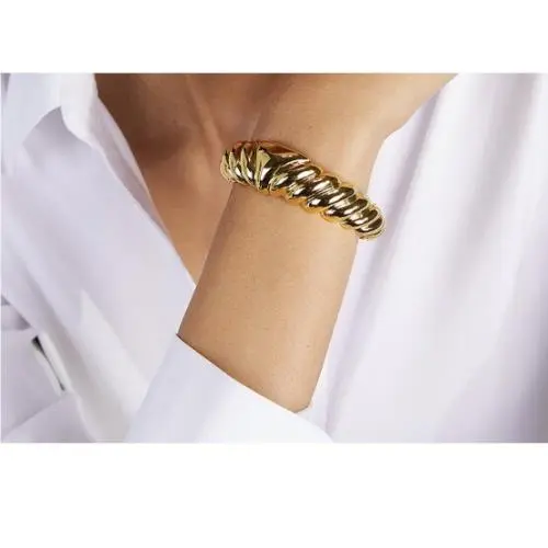 Kate Space New York Gold-tone French Twist Cuff Bracelet J1q