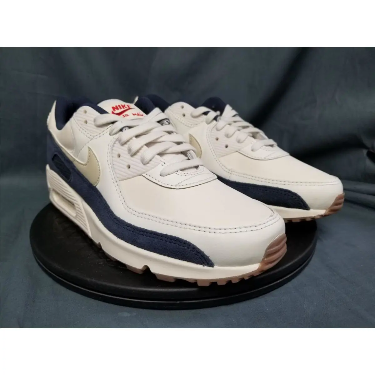 Nike shoes - Nike Air Max 90 PRM - IH4379-110 - Pale Ivory / Light Khaki / Thunder Blue / Sail (UPC: 198485922945) 8