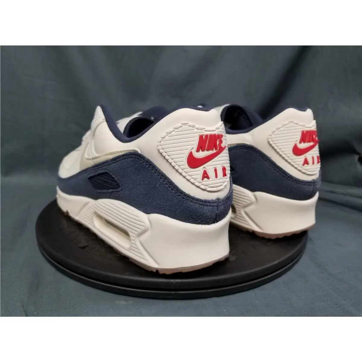 Nike shoes - Nike Air Max 90 PRM - IH4379-110 - Pale Ivory / Light Khaki / Thunder Blue / Sail (UPC: 198485922945) 4