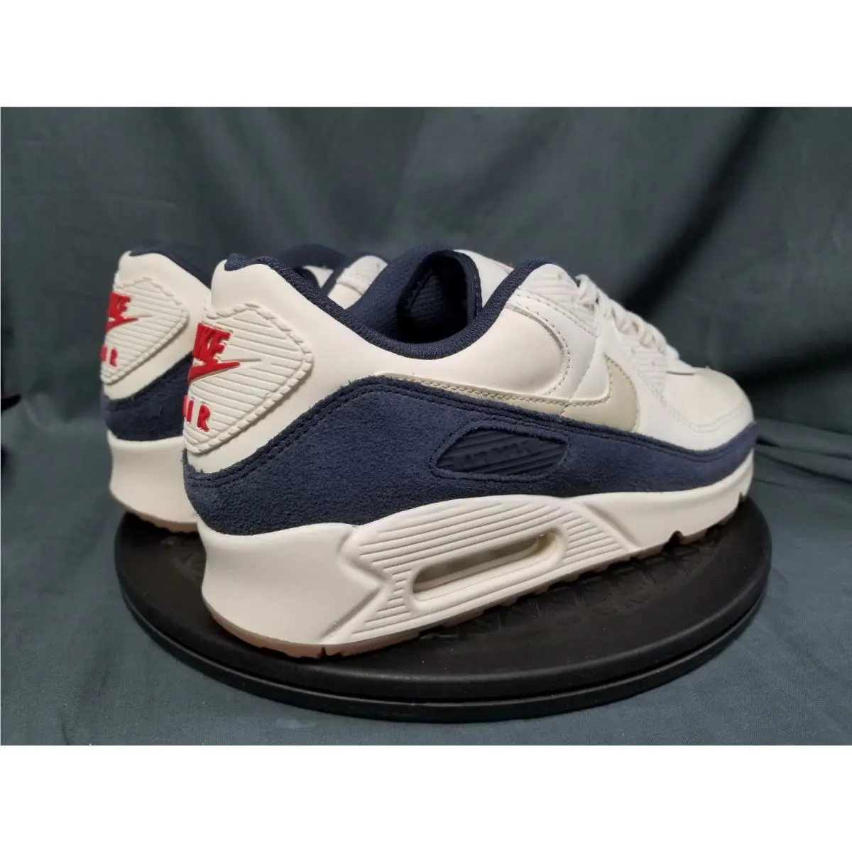Nike shoes - Nike Air Max 90 PRM - IH4379-110 - Pale Ivory / Light Khaki / Thunder Blue / Sail (UPC: 198485922945) 6