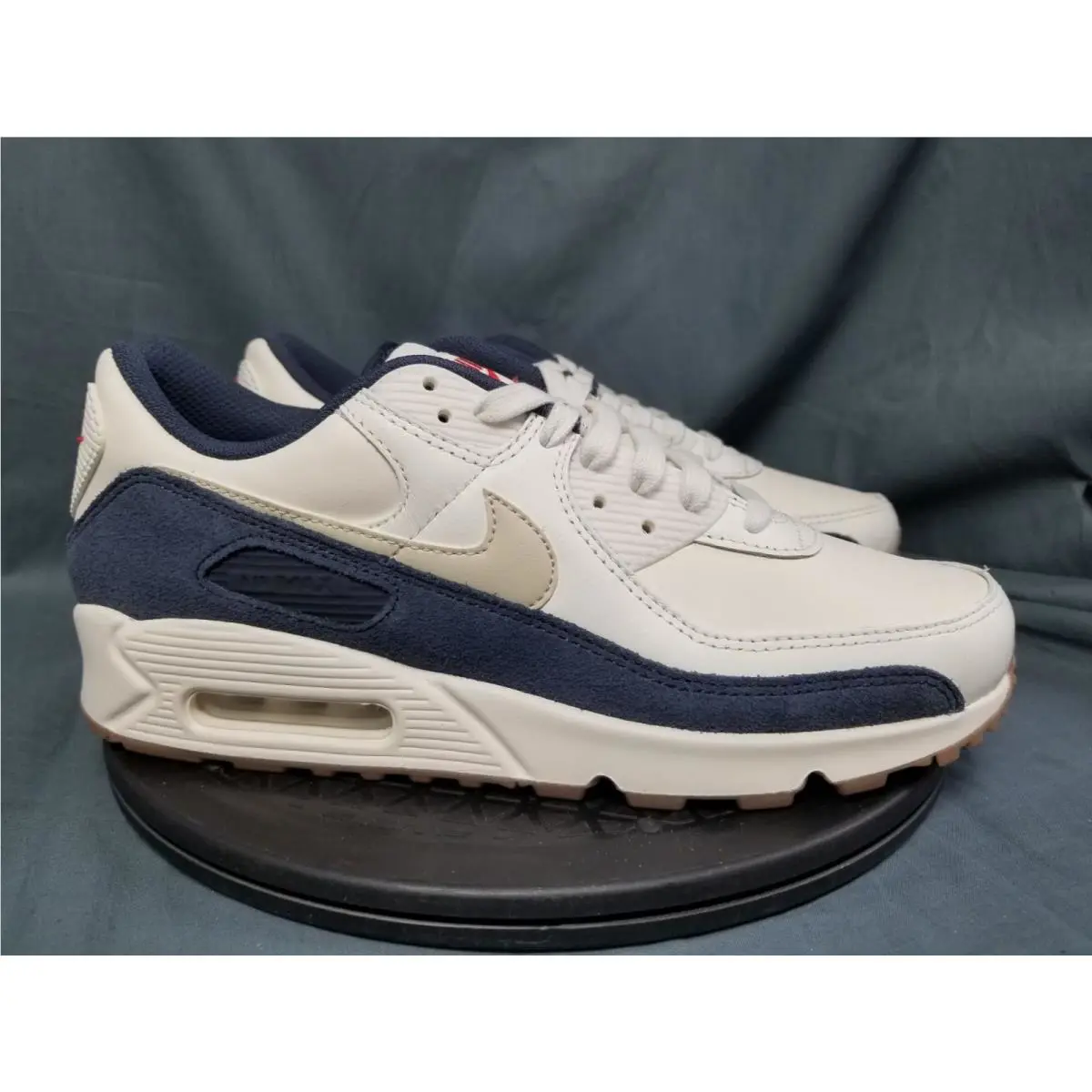 Nike shoes - Nike Air Max 90 PRM - IH4379-110 - Pale Ivory / Light Khaki / Thunder Blue / Sail (UPC: 198485922945) 7