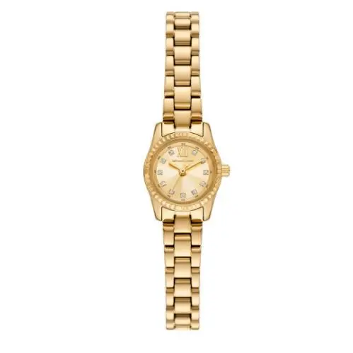 Mini Lexington Pavé Gold-tone 19 mm Women`s Watch MK4741 by Michael Kors
