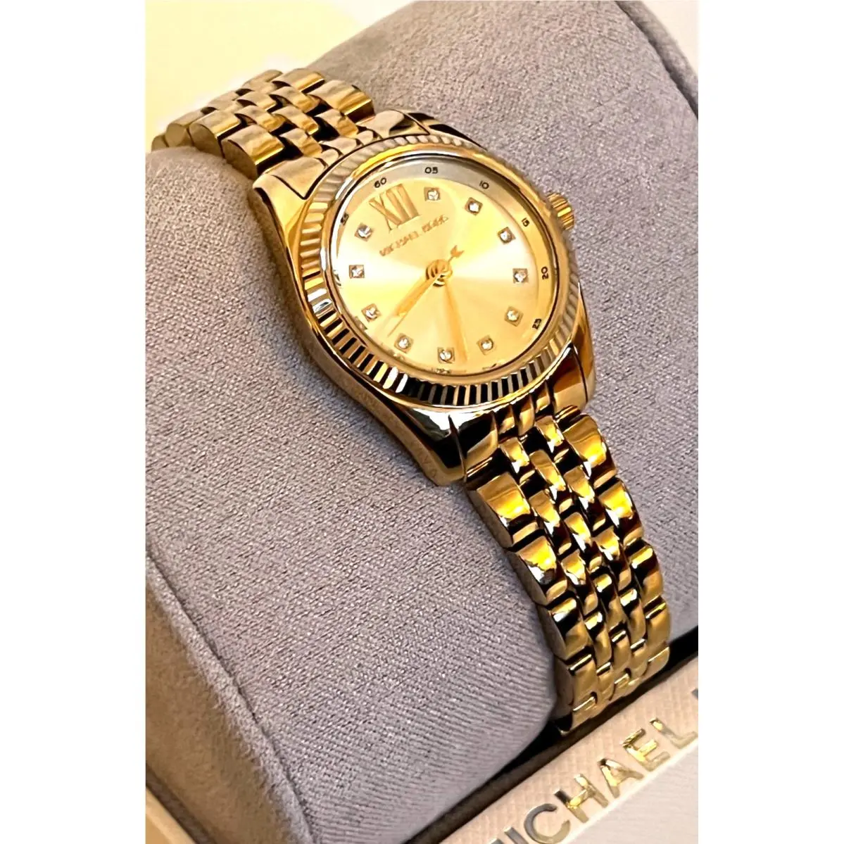 MK4741 Petite Lexington Gold-tone Women`s Watch Gift Box by Michael Kors
