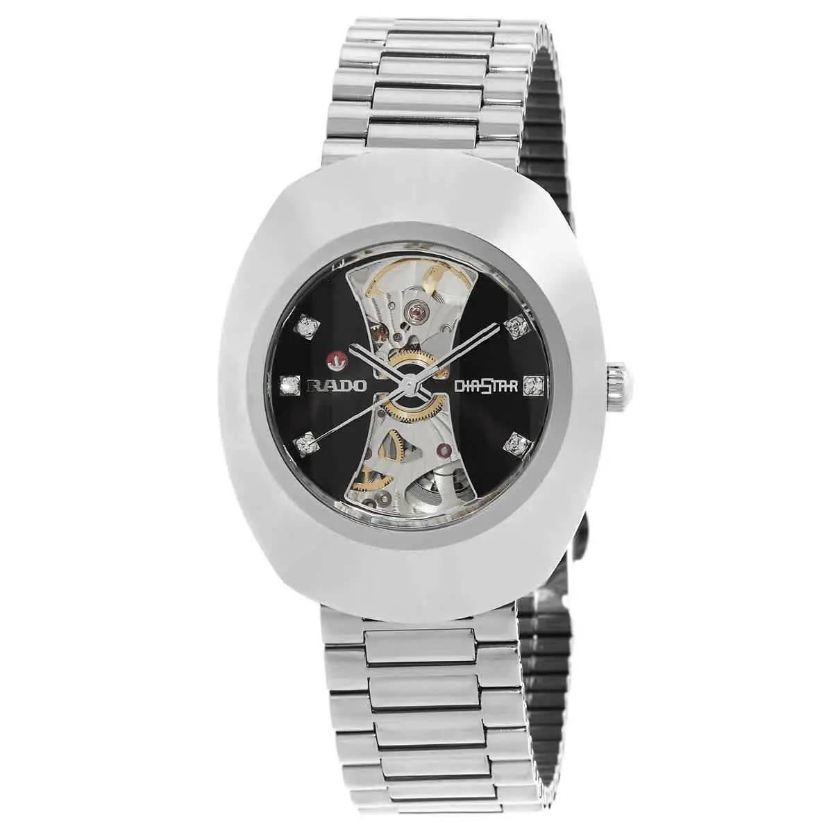 Diastar Automatic Black Dial Unisex Watch R12063103 by Rado