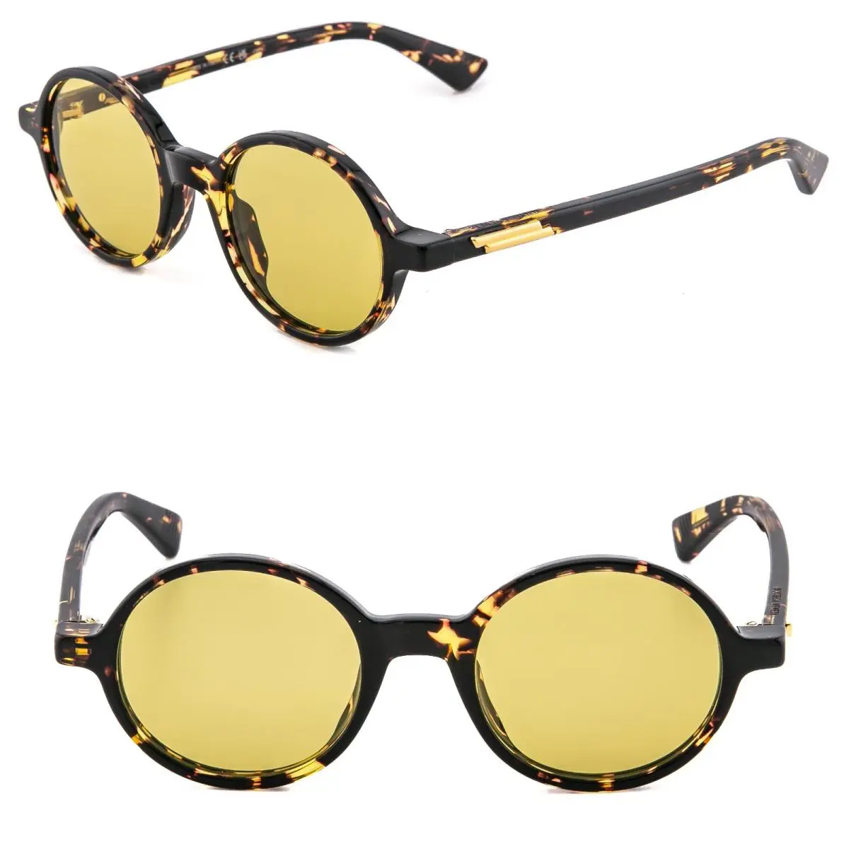 Bottega Veneta 1430 BV1430S Brown Classic Round Unisex Sunglass 002