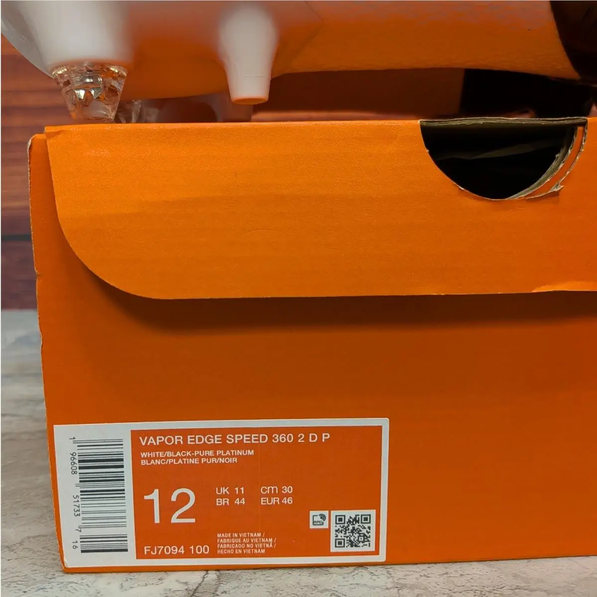 Nike shoes - Nike Vapor Edge Speed 360 - FJ7094-100 - Black (UPC: 196608517337) 8