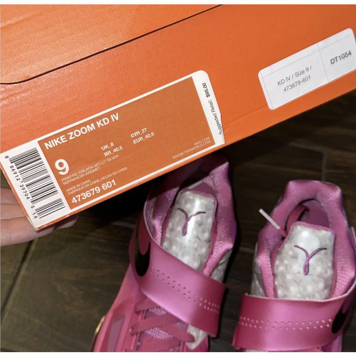 Nike shoes - Nike KD 4 - Pink 5