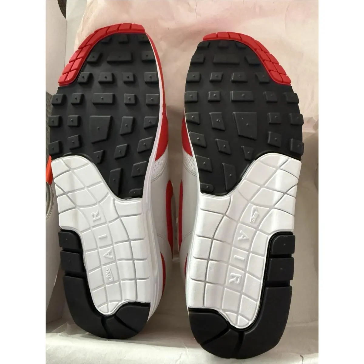 Nike shoes - Nike Air Max 1 - Air Max - 908375-103 - White, Manufacturer: White/University Red/Neutral Grey/Black 1