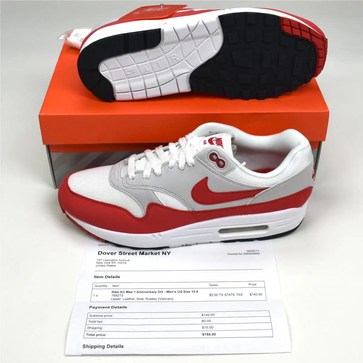 Nike shoes - Nike Air Max 1 - Air Max - 908375-103 - Red 0