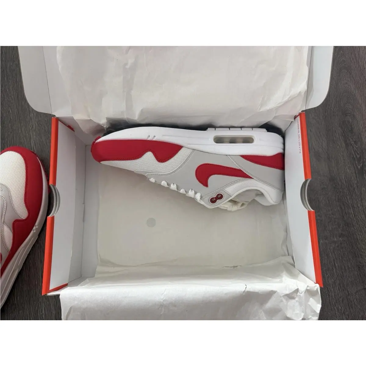 Nike shoes - Nike Air Max 1 - Air Max - 908375-103 - White, Manufacturer: White/University Red/Neutral Grey/Black 9