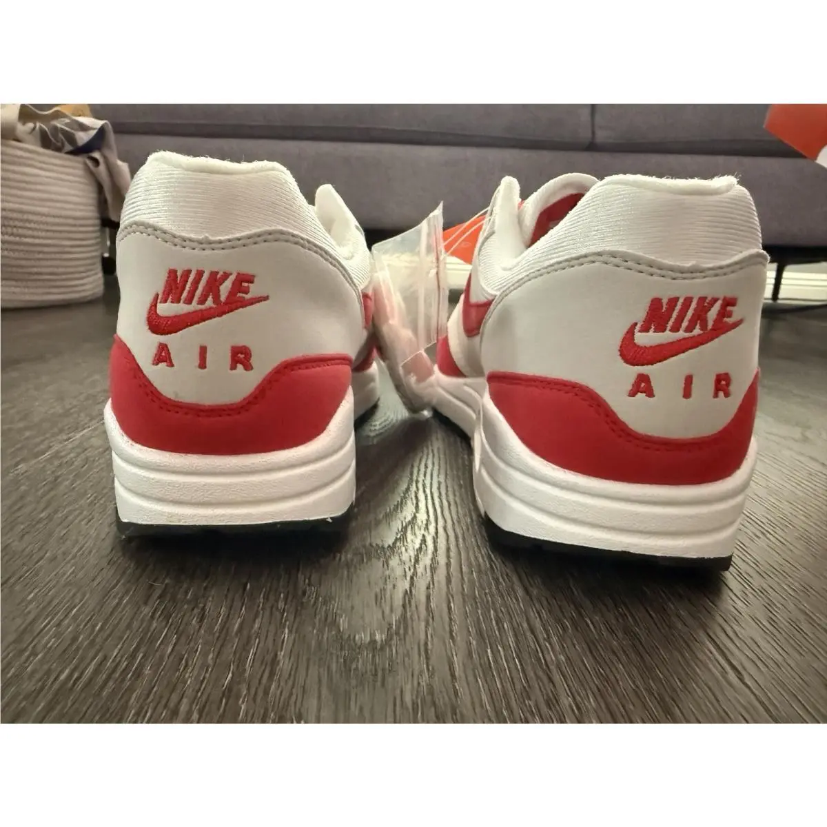 Nike shoes - Nike Air Max 1 - Air Max - 908375-103 - White, Manufacturer: White/University Red/Neutral Grey/Black 2