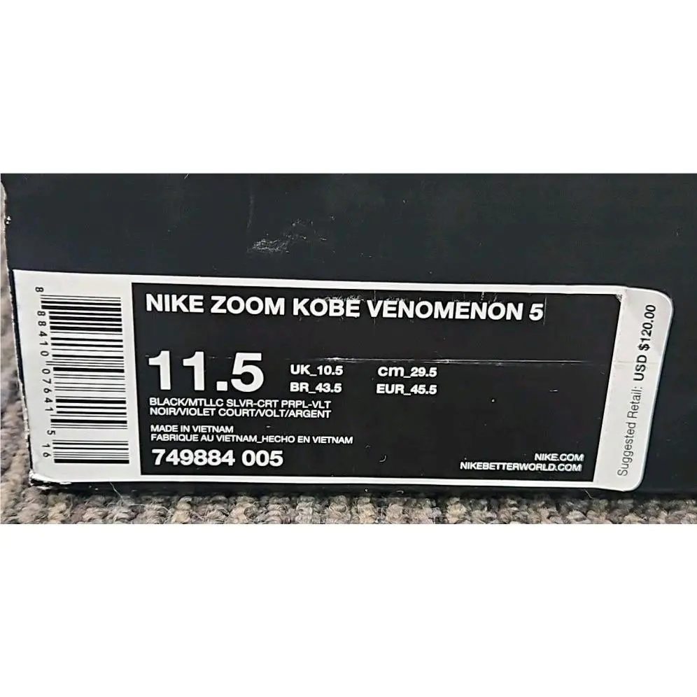 Nike shoes - Nike Zoom 749884-005 Kobe Venomenon 5 