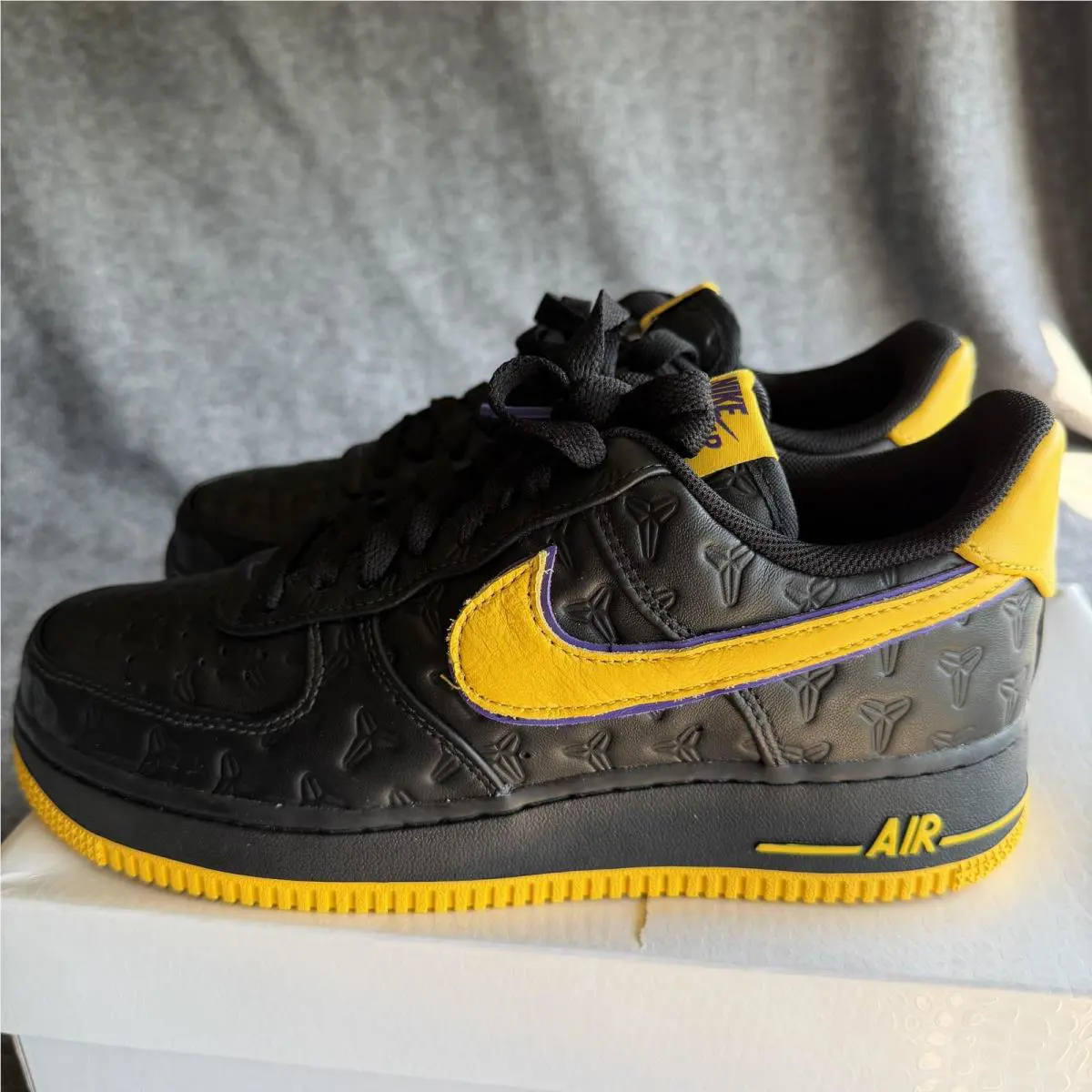 Nike shoes - Nike Air Force 1 Low Retro QS KB P - HV5122-001 - Black 2