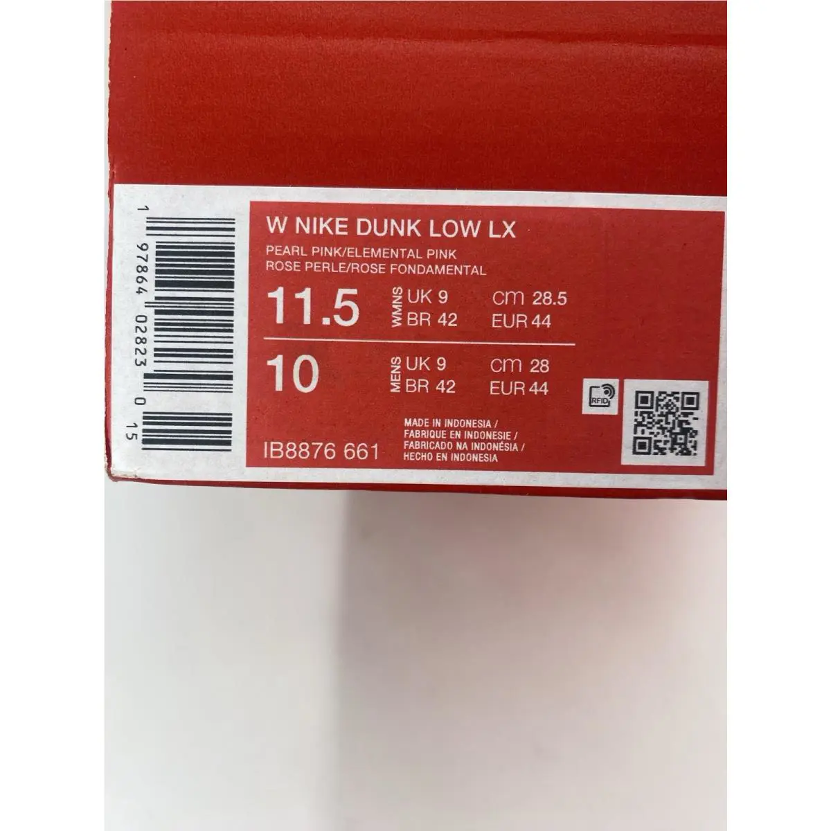 Nike shoes - Nike Dunk Low - Dunk Low - IB8876 661 - Pearl Pink/Elemental Pink (UPC: 197864028230) 8