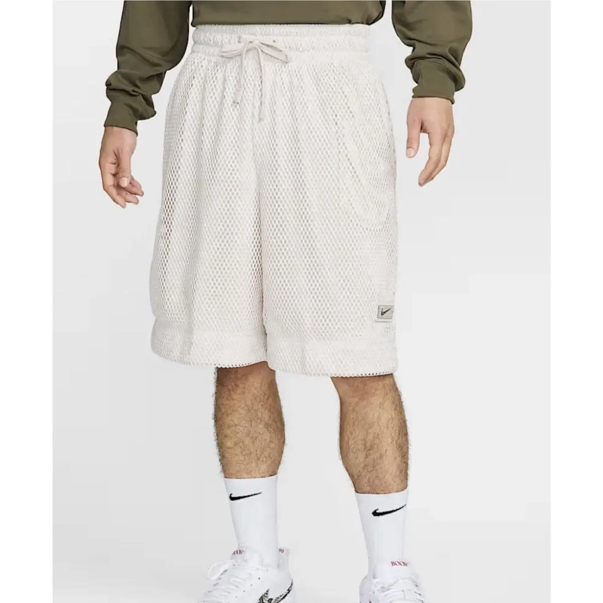 Men’s Sz M Dri-fit Devin Booker Basketball Shorts Tan Mesh HJ3901-104 by Nike