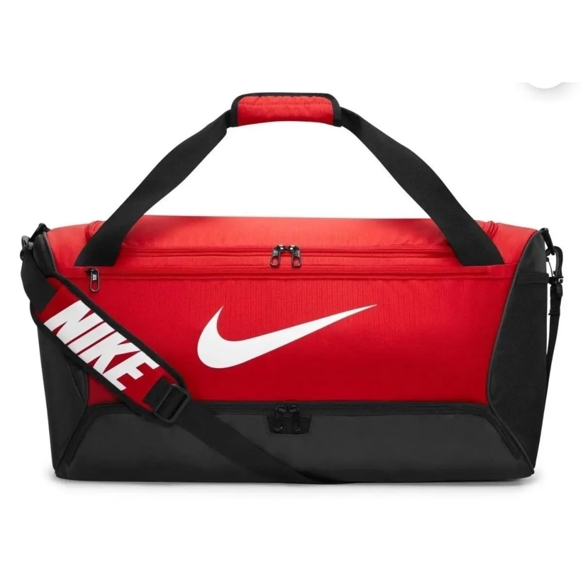 Nike Brasilia 9.5 Training Duffel Travel Bag Red/white Unisex DH7710-657