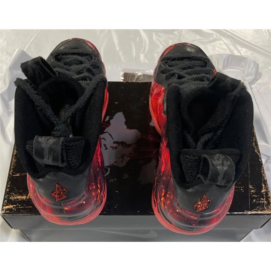 Nike shoes - Nike Air Foamposite - Air Foamposite - Black/Crimson 9