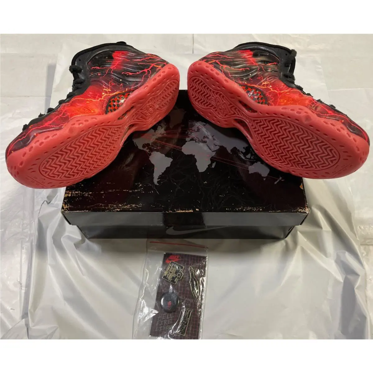 Nike shoes - Nike Air Foamposite - Air Foamposite - Black/Crimson 11