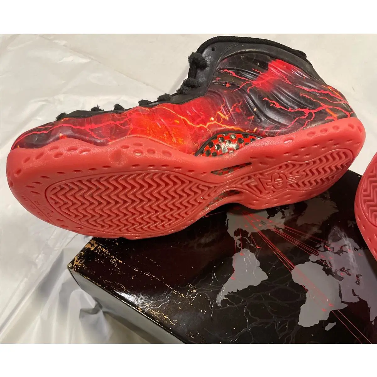 Nike shoes - Nike Air Foamposite - Air Foamposite - Black/Crimson 13
