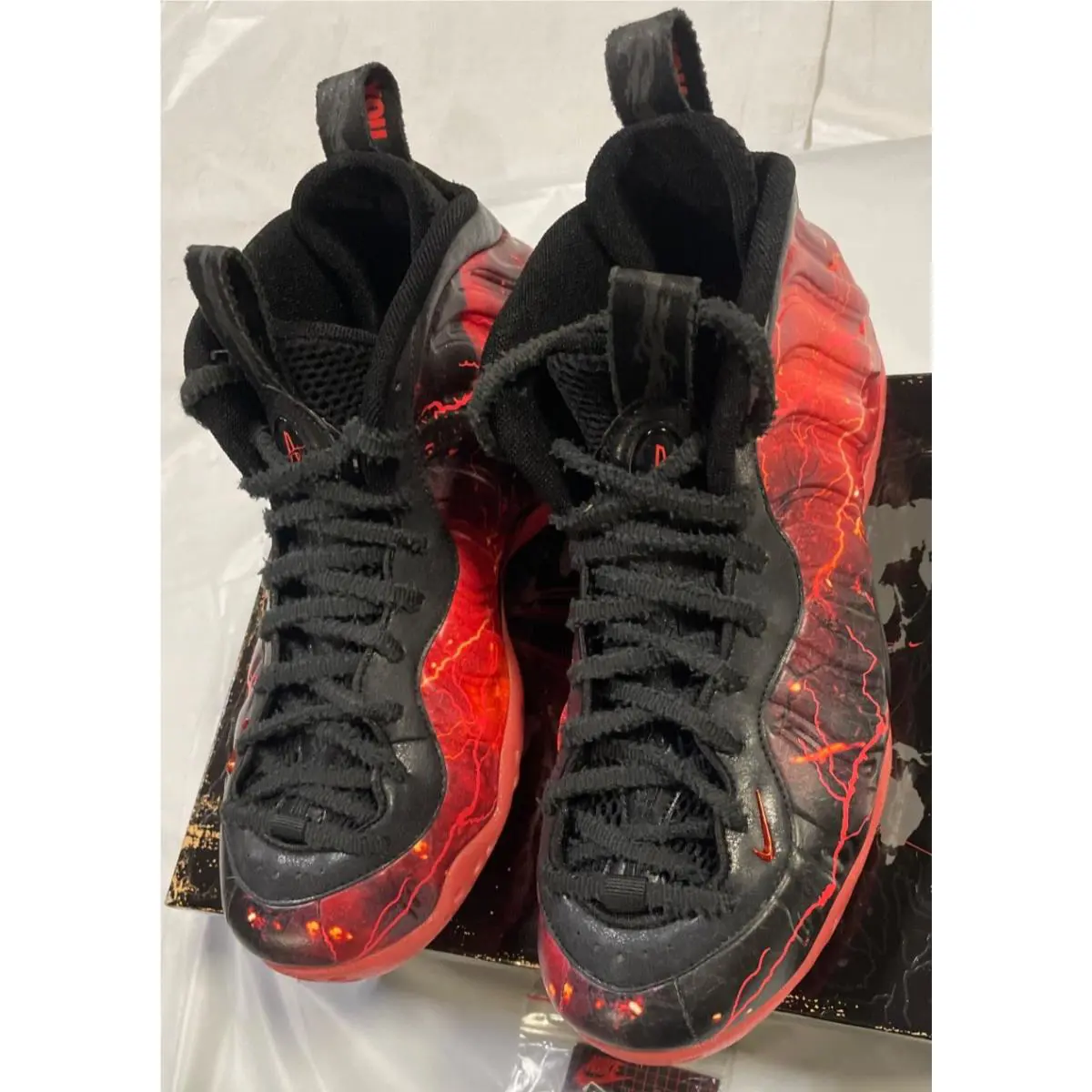 Nike shoes - Nike Air Foamposite - Air Foamposite - Black/Crimson 3
