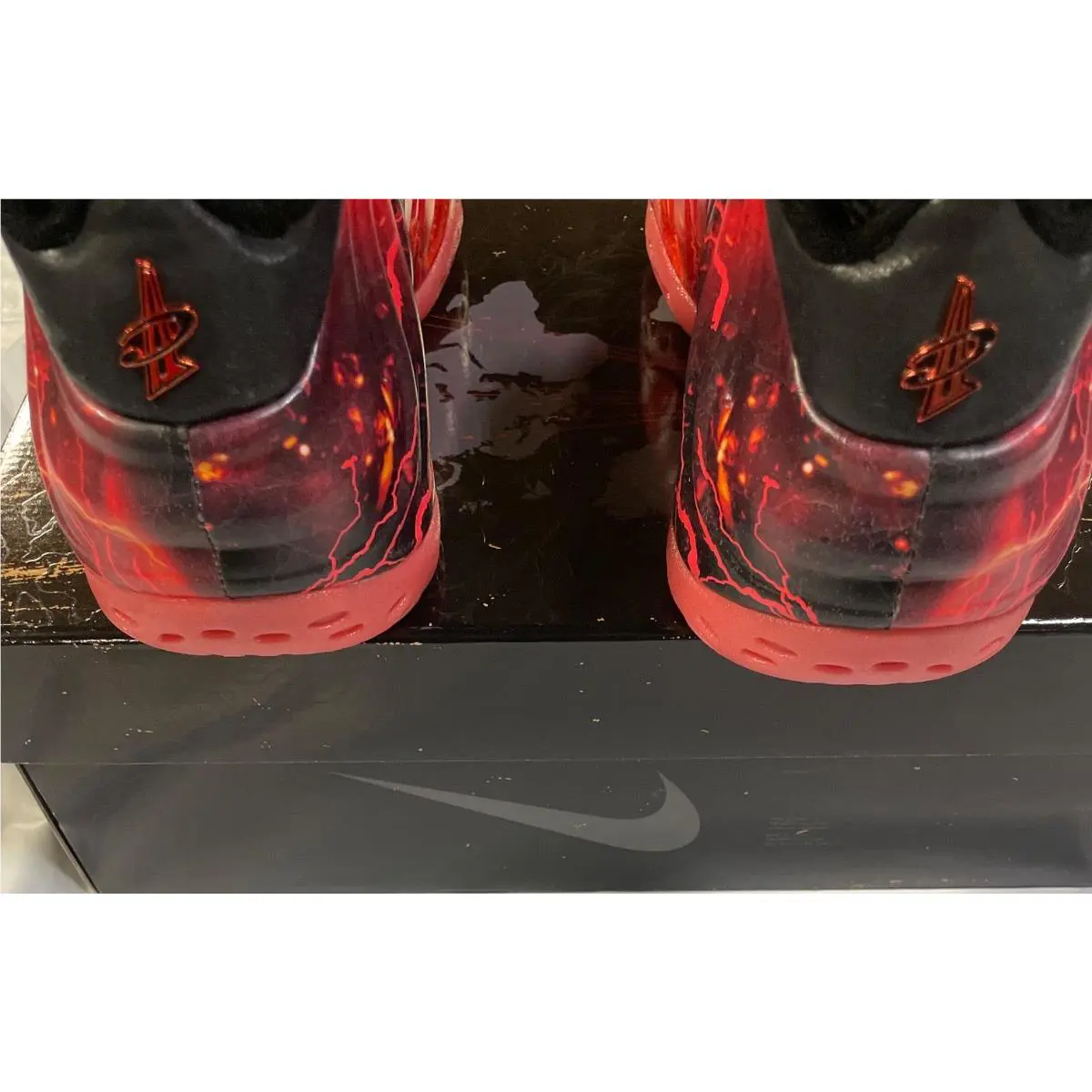 Nike shoes - Nike Air Foamposite - Air Foamposite - Black/Crimson 10