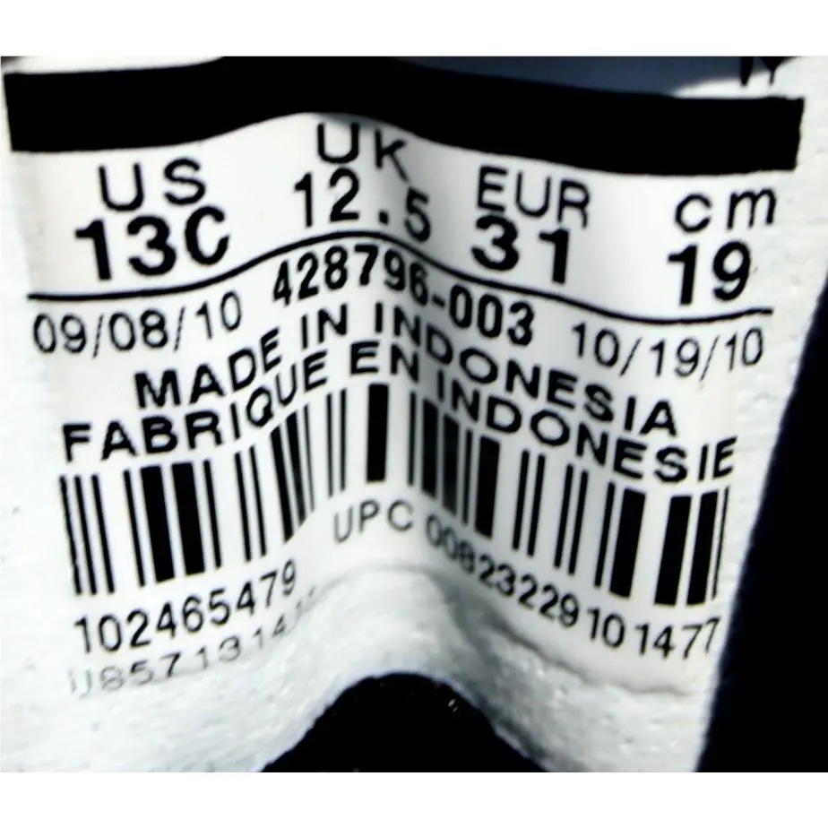 Nike shoes - Black/metallic silver/dark shadow (UPC: 823229101477) 8