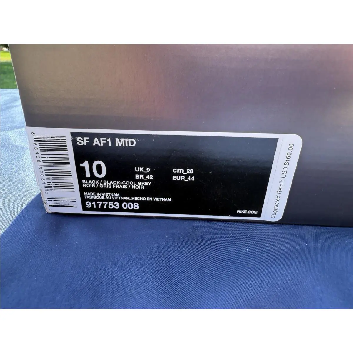 Nike shoes - Nike Air Force 1 - Air Force - AQ0107-001 - Black, Manufacturer: Vast Grey/White 5