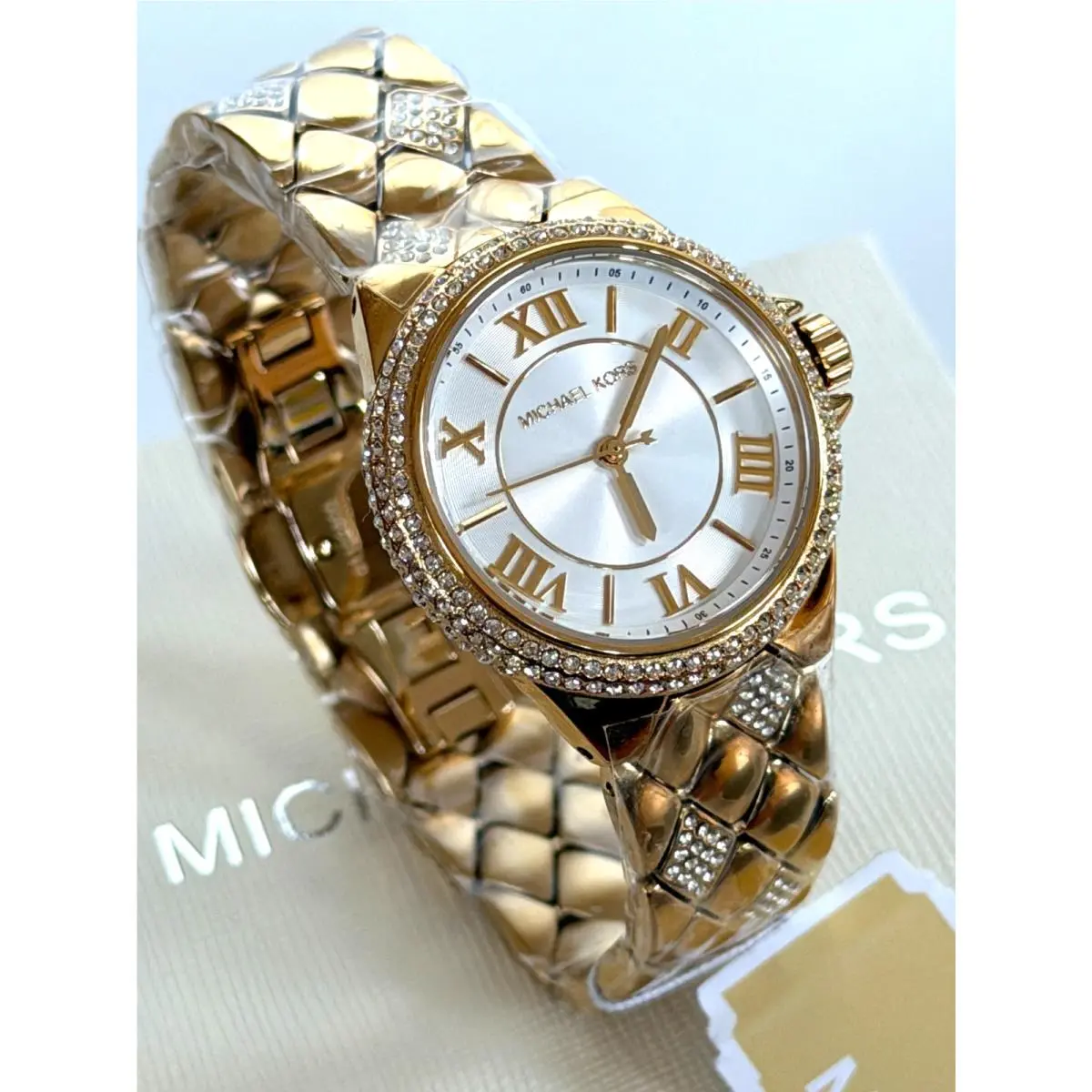 Michael Kors MK4801 Women`s Camille Three-hand Gold-tone S/steel Watch