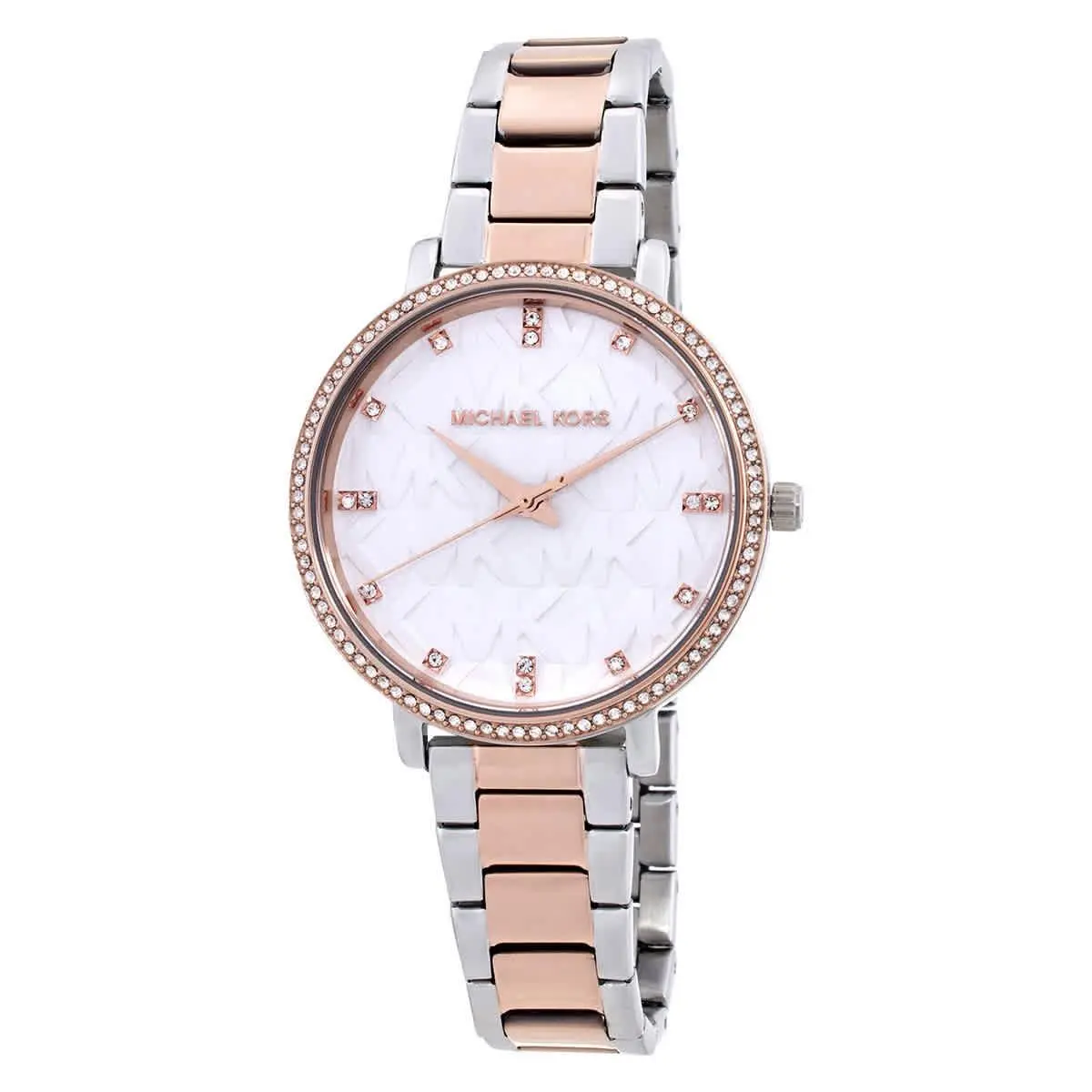 Michael Kors Pyper Quartz Crystal White Dial Ladies Watch MK4920