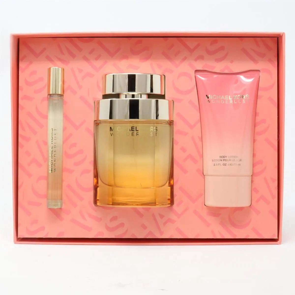 Michael Kors Wonderlust 3pc Gift Set For Women 100ml EDP+10ml EDP+75ml Lotion