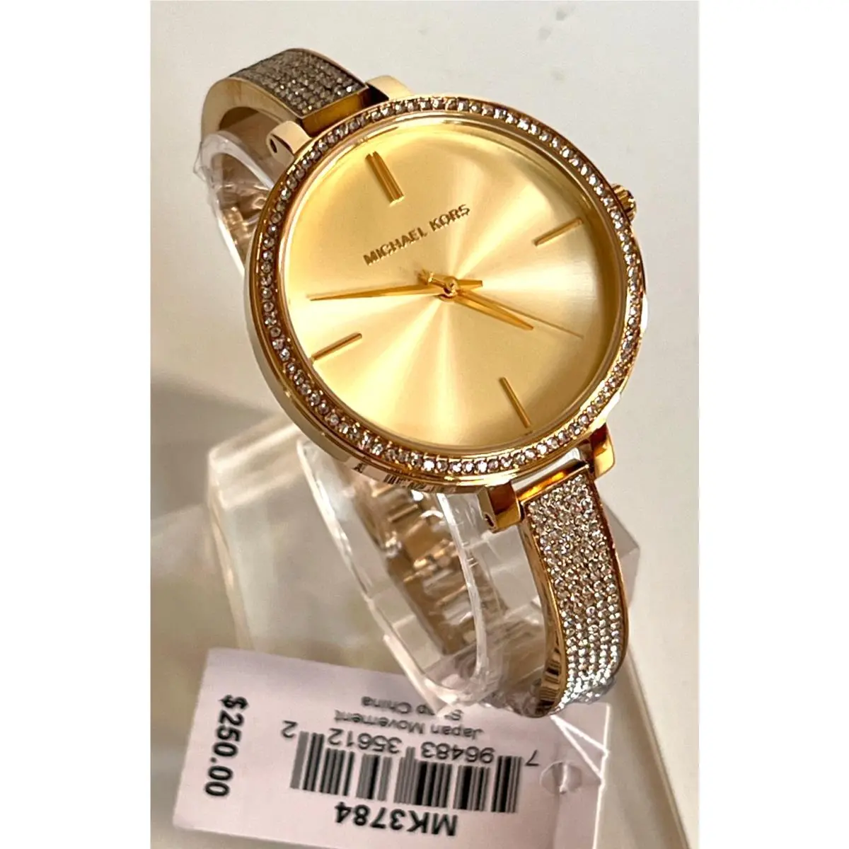 Michael Kors MK3784 Jaryn Gold-tone Stainless Steel Watch Gift Box