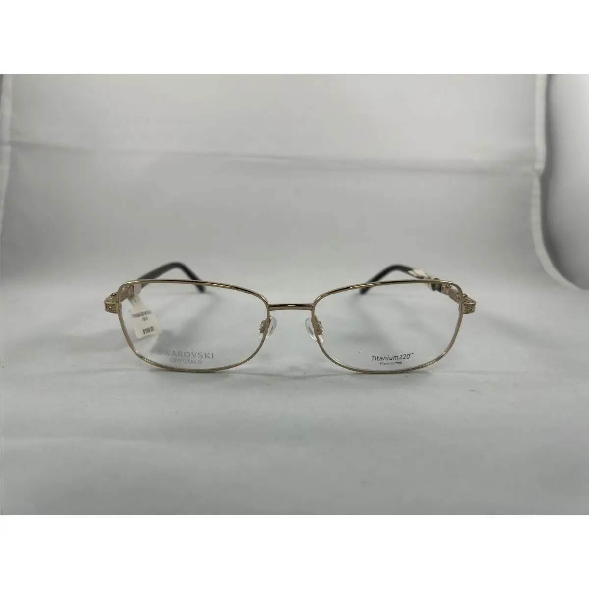 Swarovski T220-08 Eyeglasses Titanium Women Gold cc