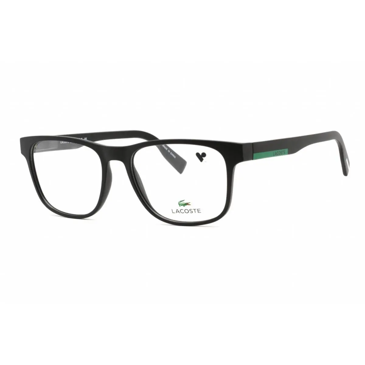 Men`s Eyeglasses Rectangular Shape Injected Propionate Frame L2898 002 by Lacoste