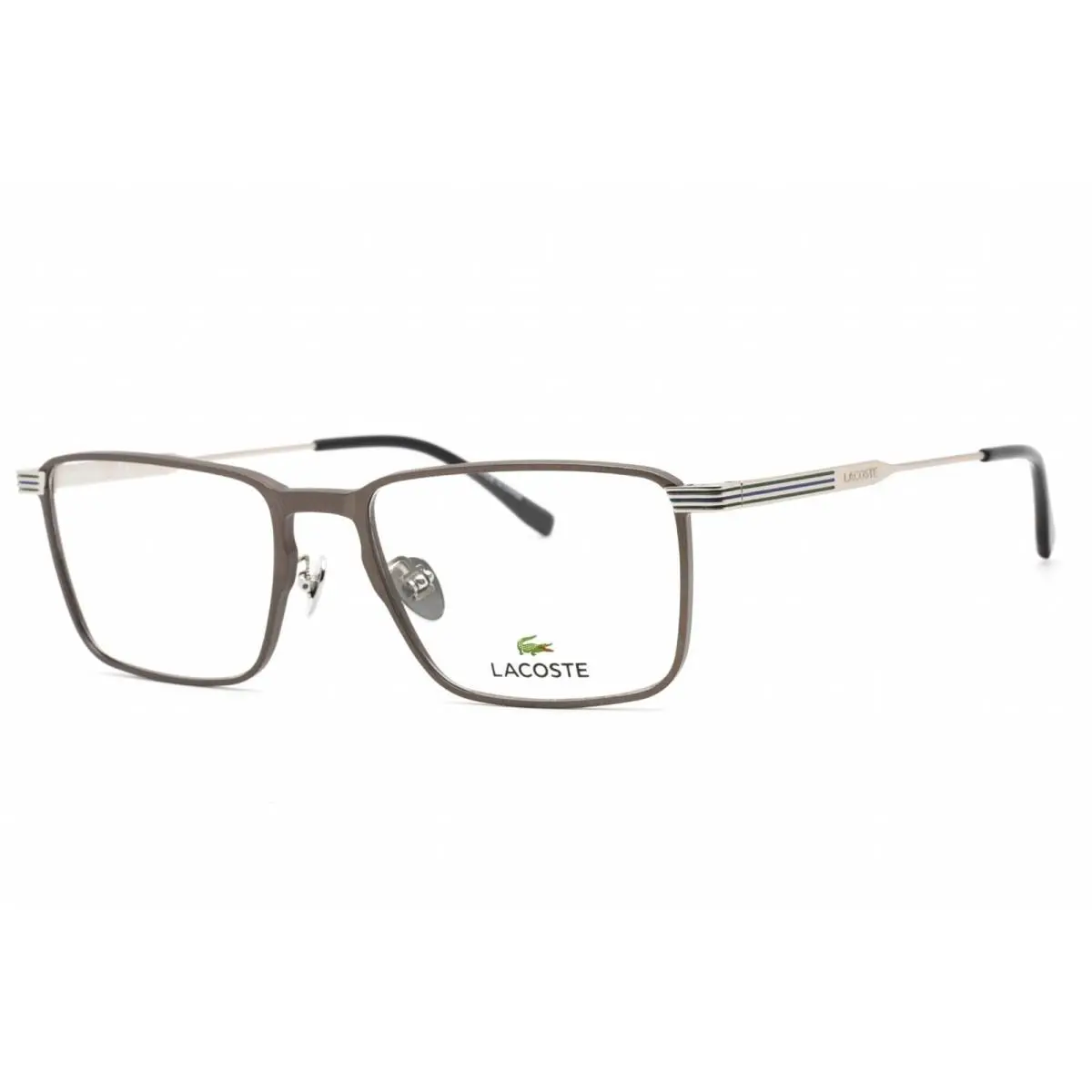 Lacoste Men`s Eyeglasses Rectangular Shape Metal Full Rim Frame L2285E 029