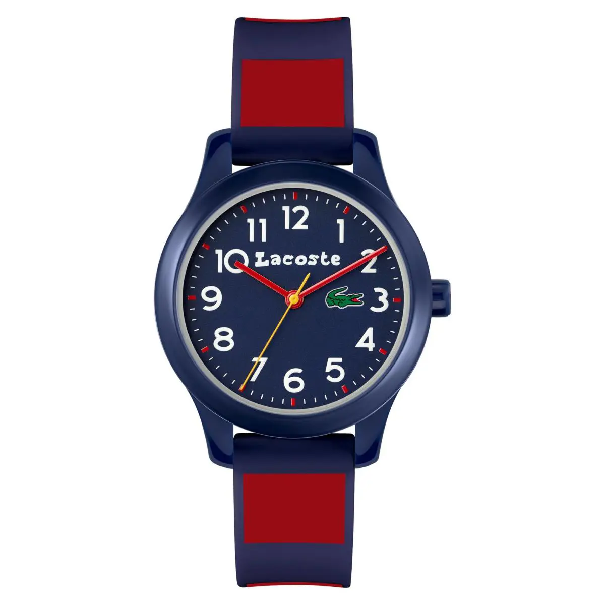 Lacoste Kids` L.12.12 Blue Red Silicone Strap Watch 32mm