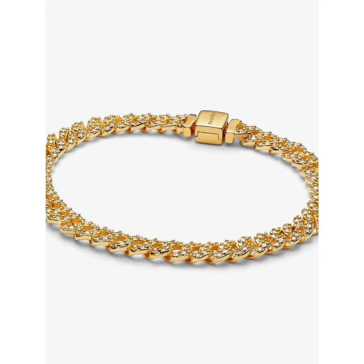 Pandora Pavé Cuban Chain Bracelet-563008C01-18