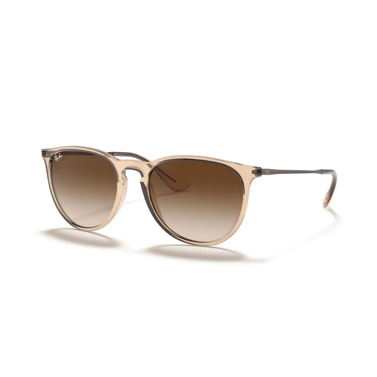 Ray-ban Women`s Erika Color Mix Sunglasses Polished Transparent Light Brown/brow - Brown