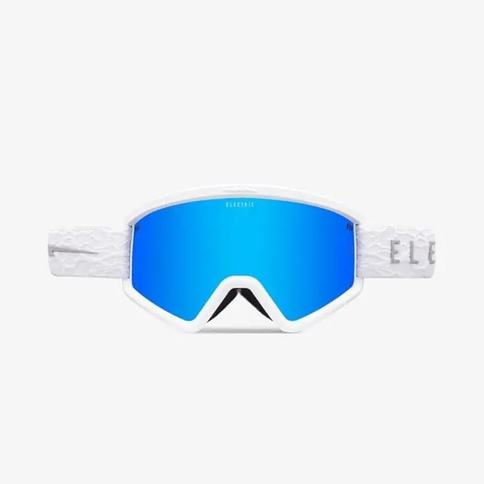 Electric Visual - Hex Goggle Matte White Nuron +bl Yellow/blue Chrome