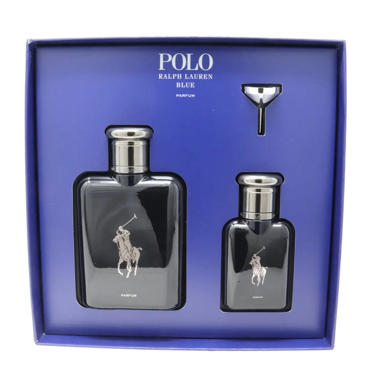 Ralph Lauren Polo Blue 2pc Gift Set For Men 125ml Parfum + 40ml Parfum + Funnel