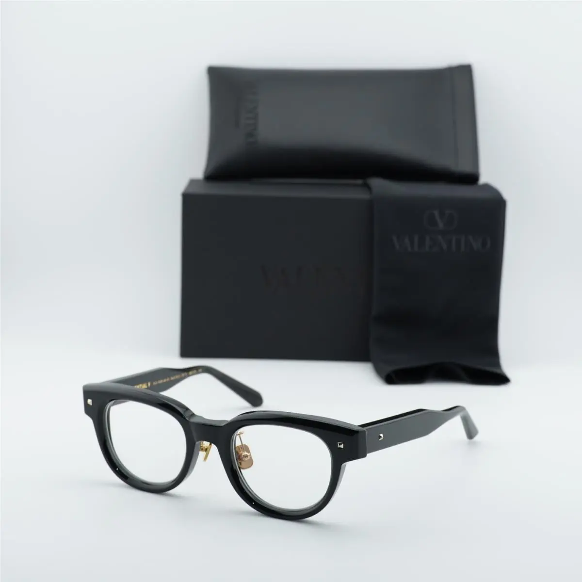 Valentino V-essential-v VLX-163A-AF Shiny Black 48mm Eyeglasses