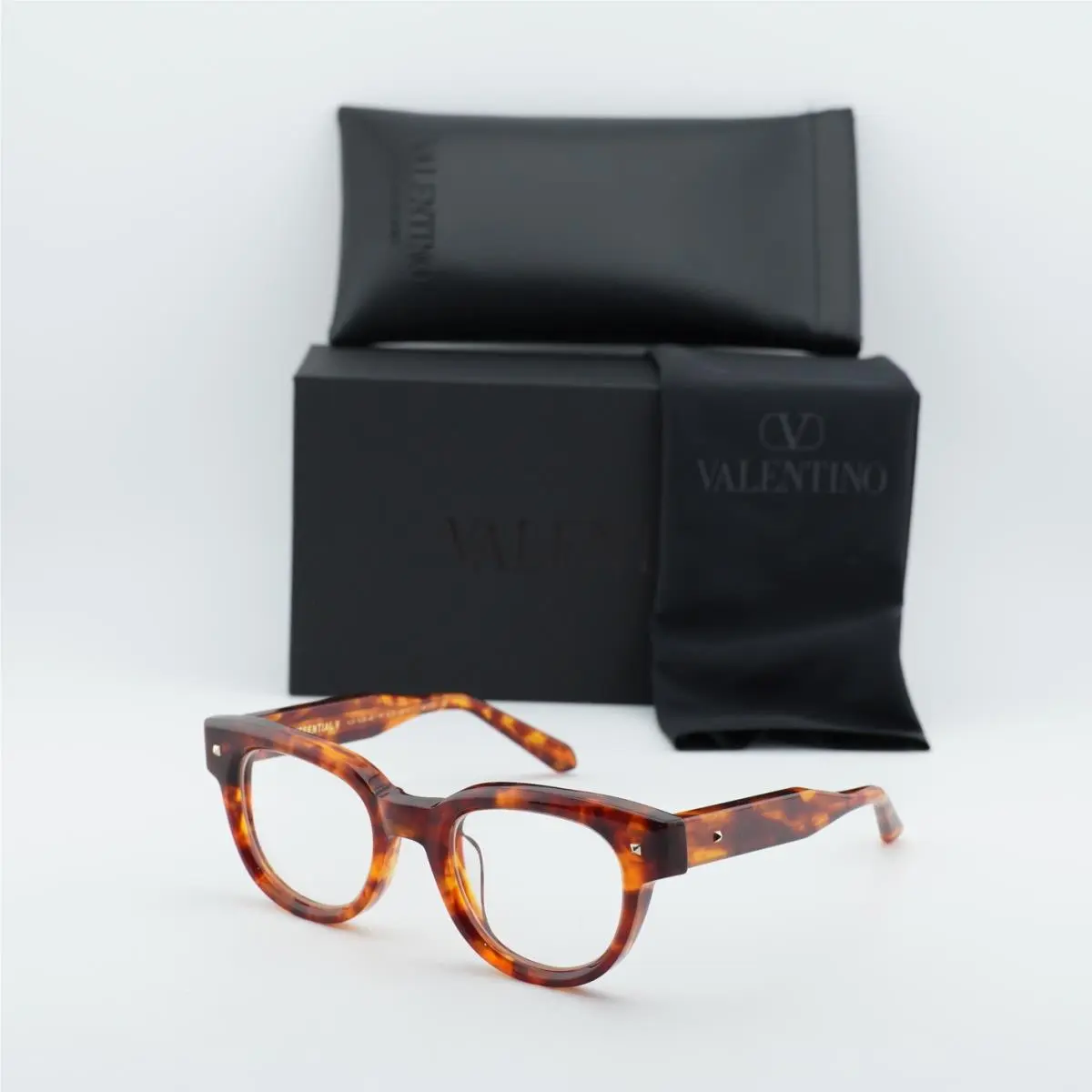 Valentino Essential V Demo Cat Eye Ladies Eyeglasses VLX-163 B 48 VLX-163 B 48