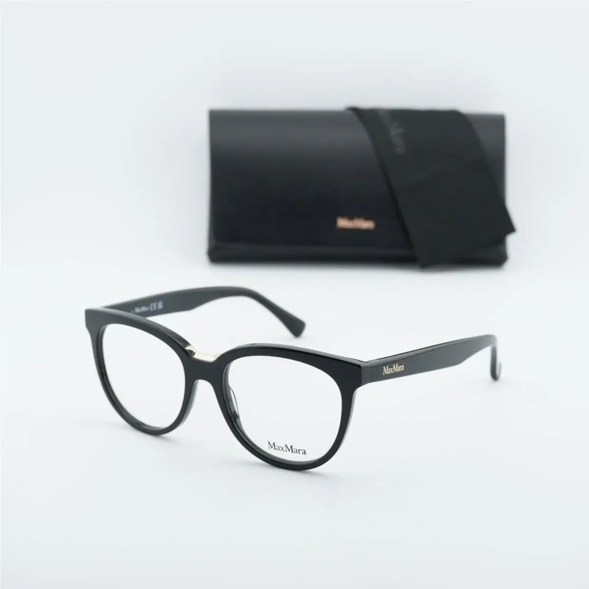 Max Mara MM5110 001 Shiny Black 52mm Eyeglasses