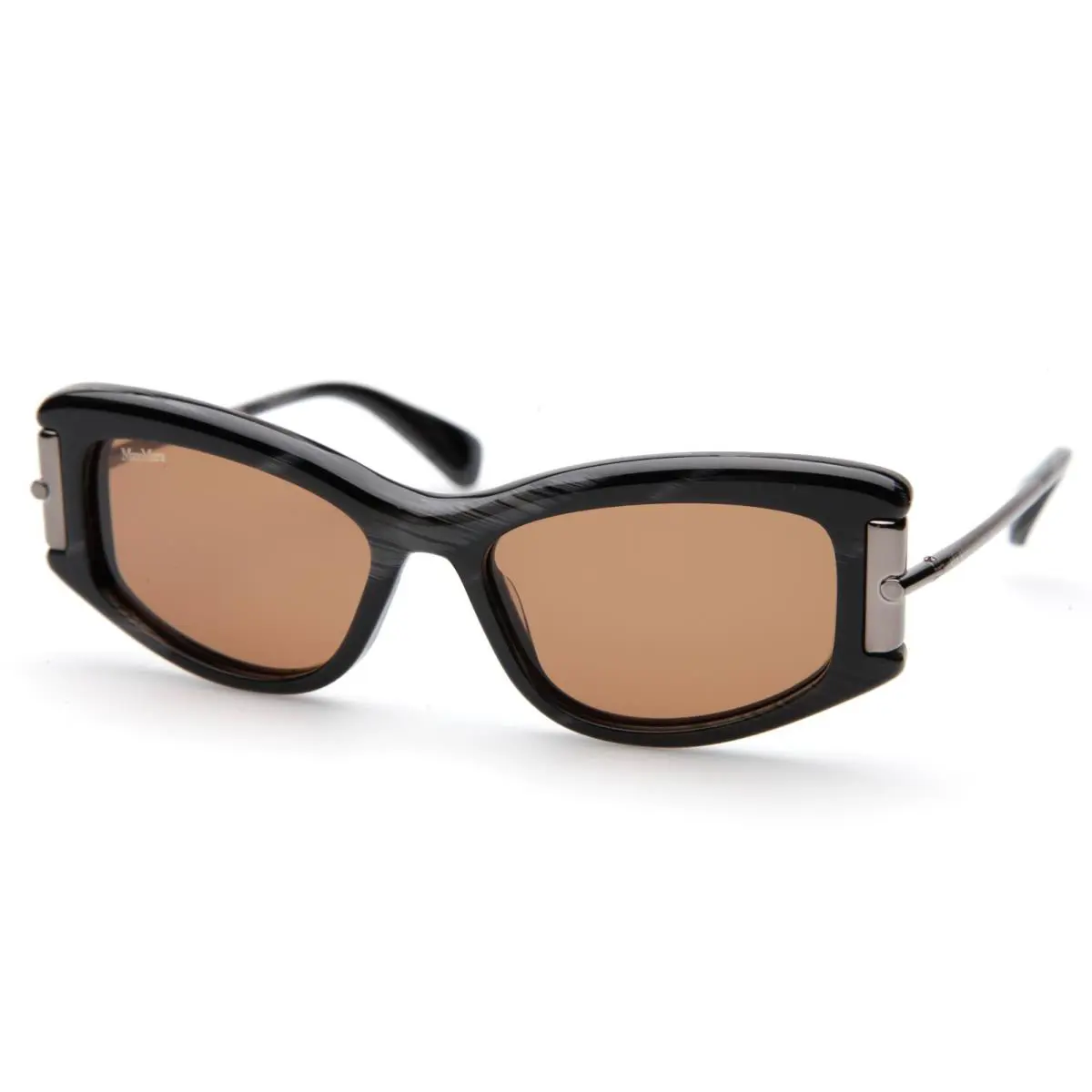 Max Mara MM0189 63E Black Horn Sunglasses 52-16-140mm B36mm