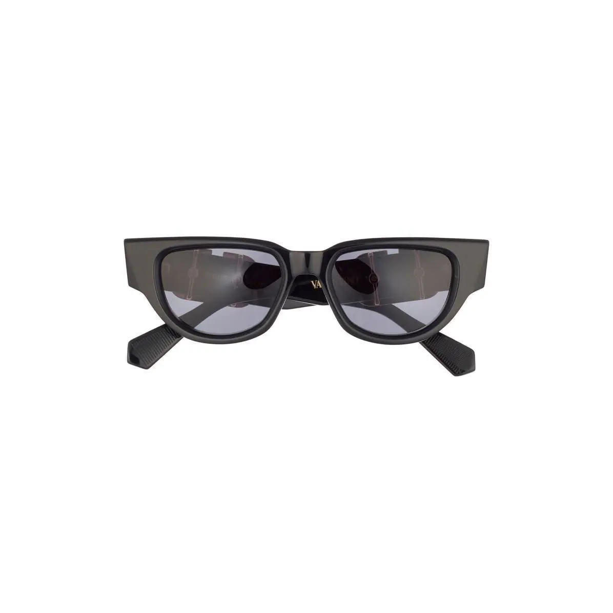 Valentino Men 51mm Gradient Polarized Cat Eye Sunglasses Black Bla